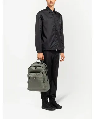 Prada Re-Nylon トライアングル ロゴ バックパック - サムネイル2