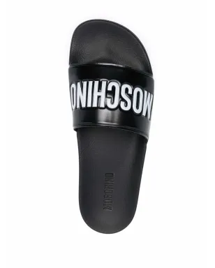 Moschino ロゴプリント スライド - サムネイル4