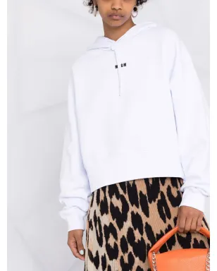 MSGM ロゴプリント プルオーバーフーディ - サムネイル5