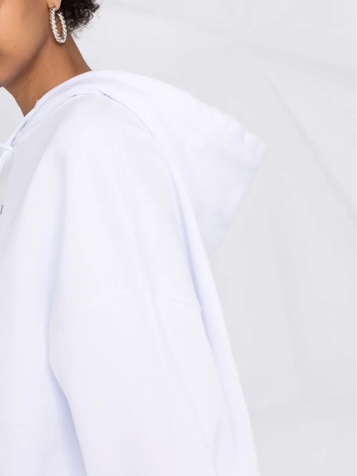 MSGM ロゴプリント プルオーバーフーディ - 画像3