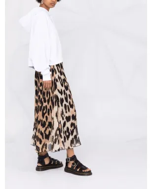 MSGM ロゴプリント プルオーバーフーディ - サムネイル4