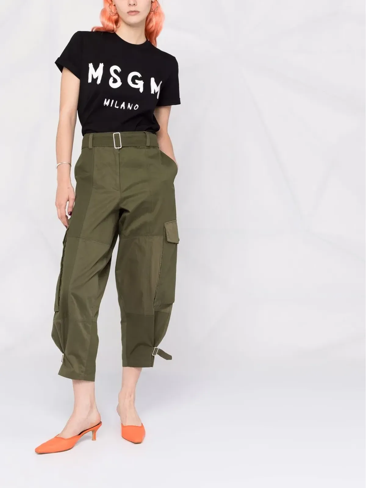 MSGM ロゴプリント半袖Tシャツ - 画像2