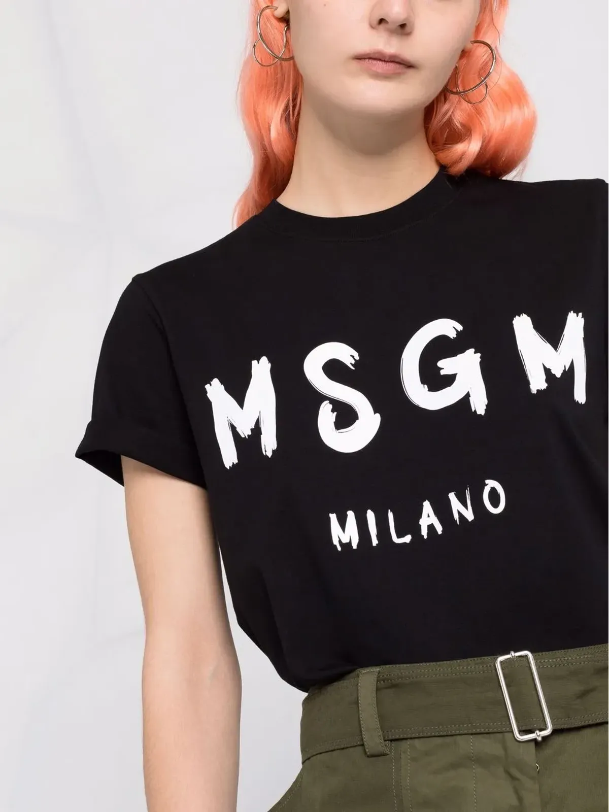 MSGM ロゴプリント半袖Tシャツ - 画像3