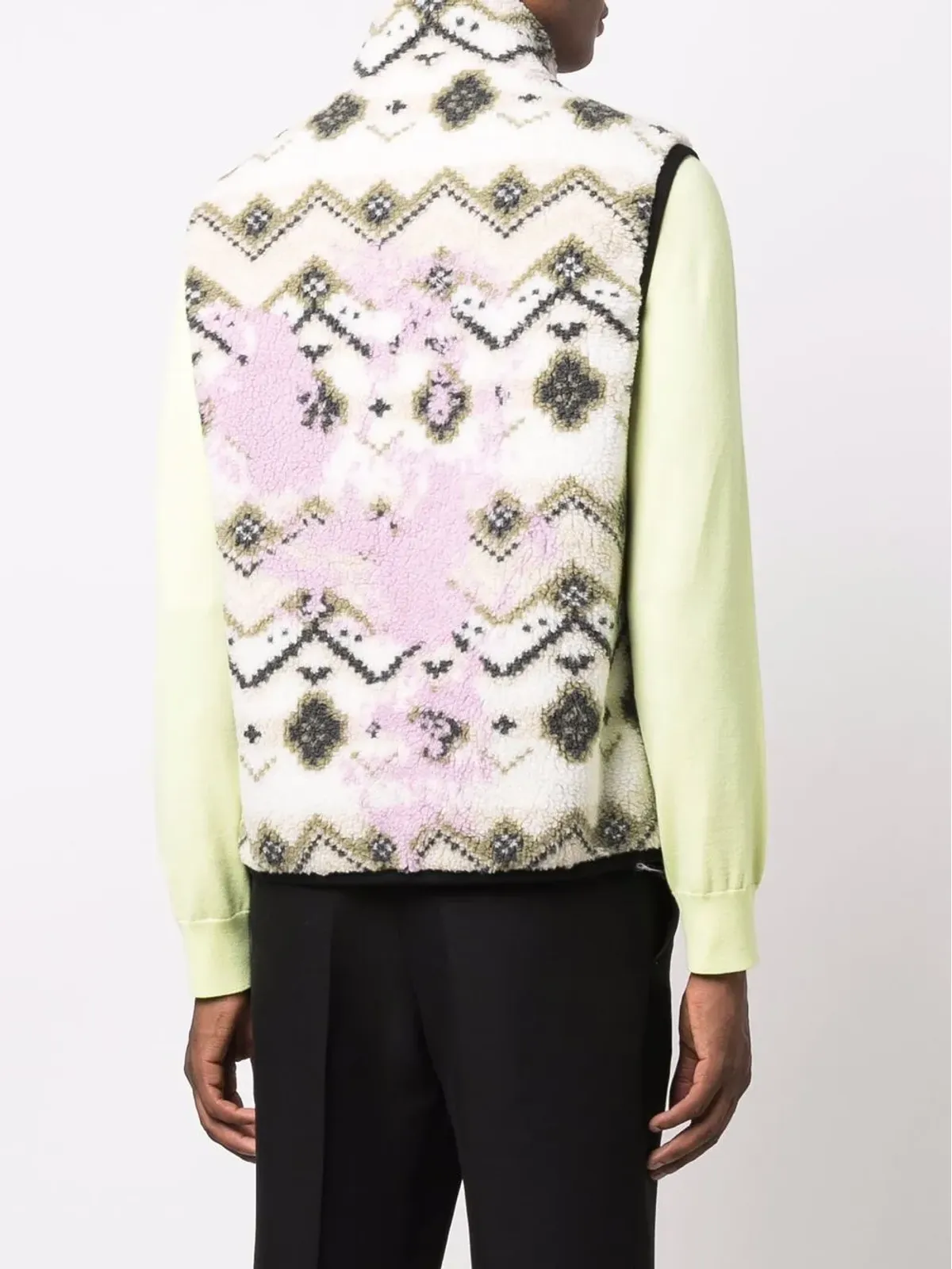 MSGM リバーシブルジップ付きジレ - 画像4