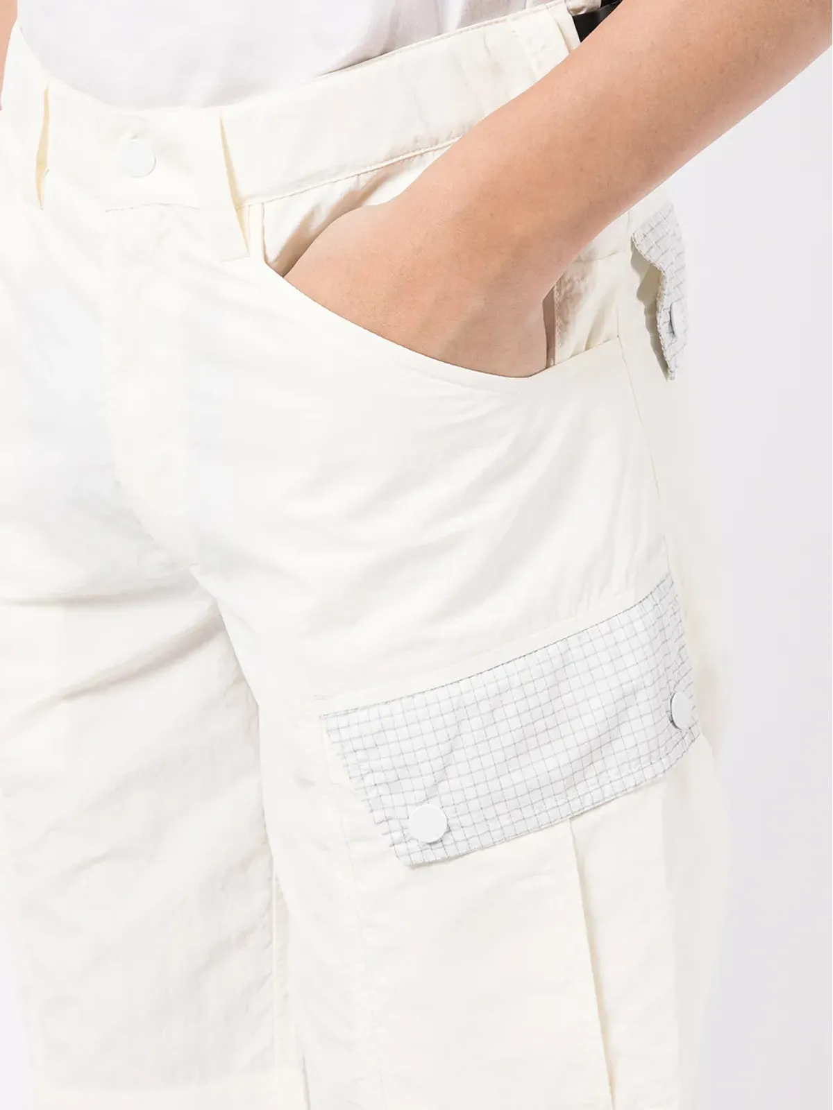 Maharishi スリムフィット チノショーツ - White - 画像5