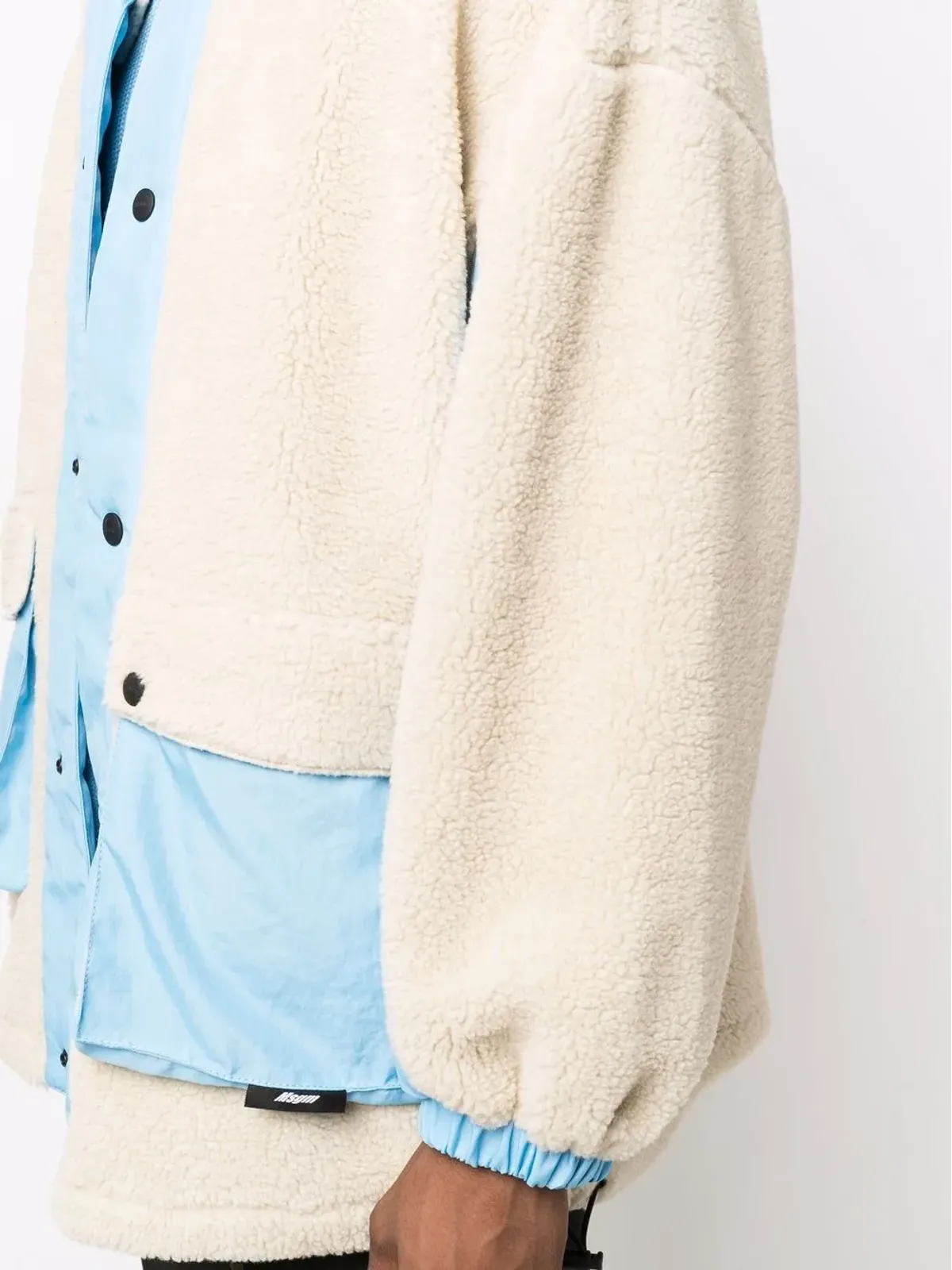 MSGM リバーシブル フェイクシェアリングジャケット - 画像5
