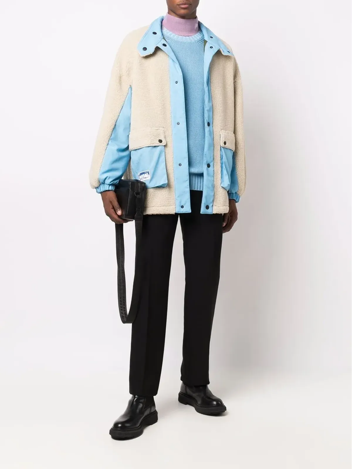 MSGM リバーシブル フェイクシェアリングジャケット - 画像2
