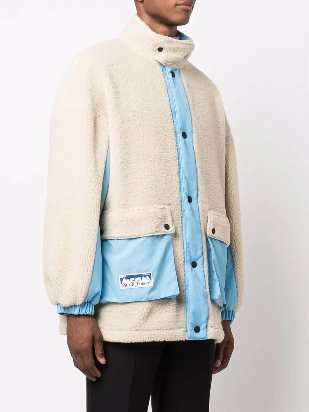 MSGM リバーシブル フェイクシェアリングジャケット - 画像3