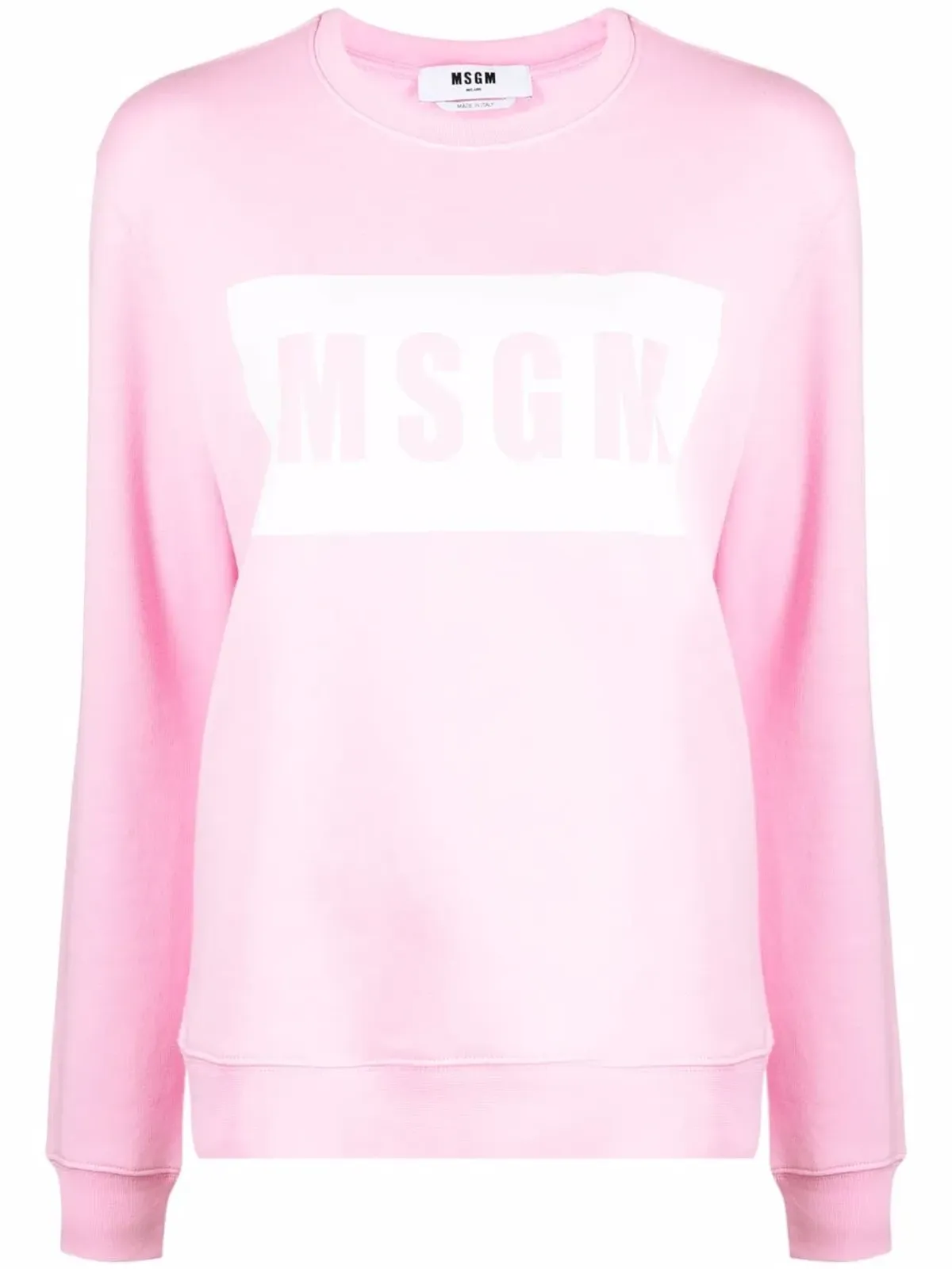 MSGM クルーネック ロゴプリント スウェット - 画像1