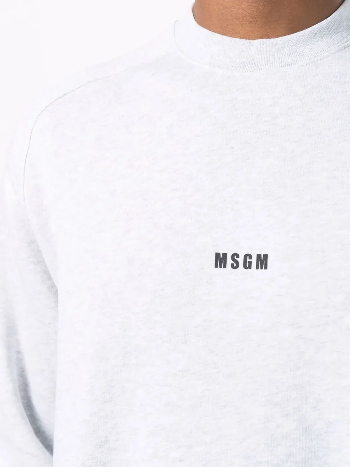 MSGM ロゴプリント コットン スウェットシャツ - グレー - 画像5