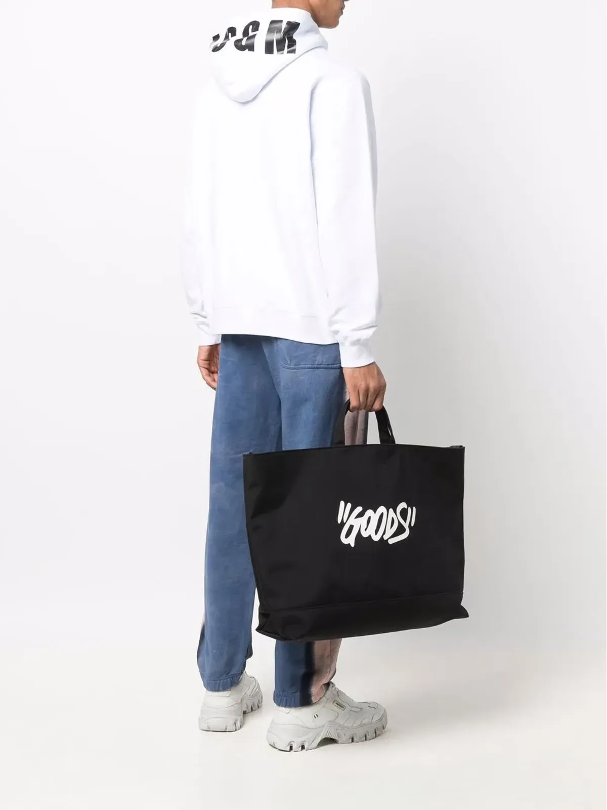 MSGM ロゴプリント フード付きジャンパー - 画像2