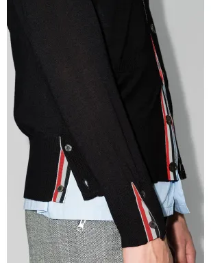 Thom Browne クラシックVネック カーディガン - サムネイル4