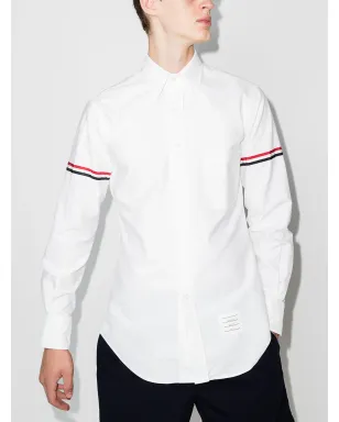 Thom Browne RWB ロングスリーブシャツ ホワイト - サムネイル2
