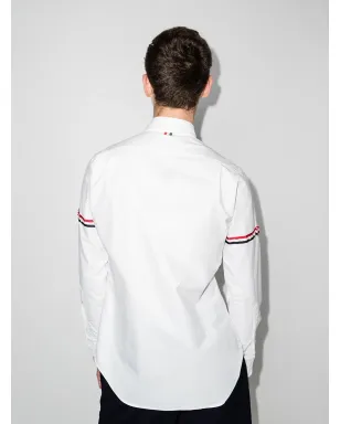 Thom Browne RWB ロングスリーブシャツ ホワイト - サムネイル3