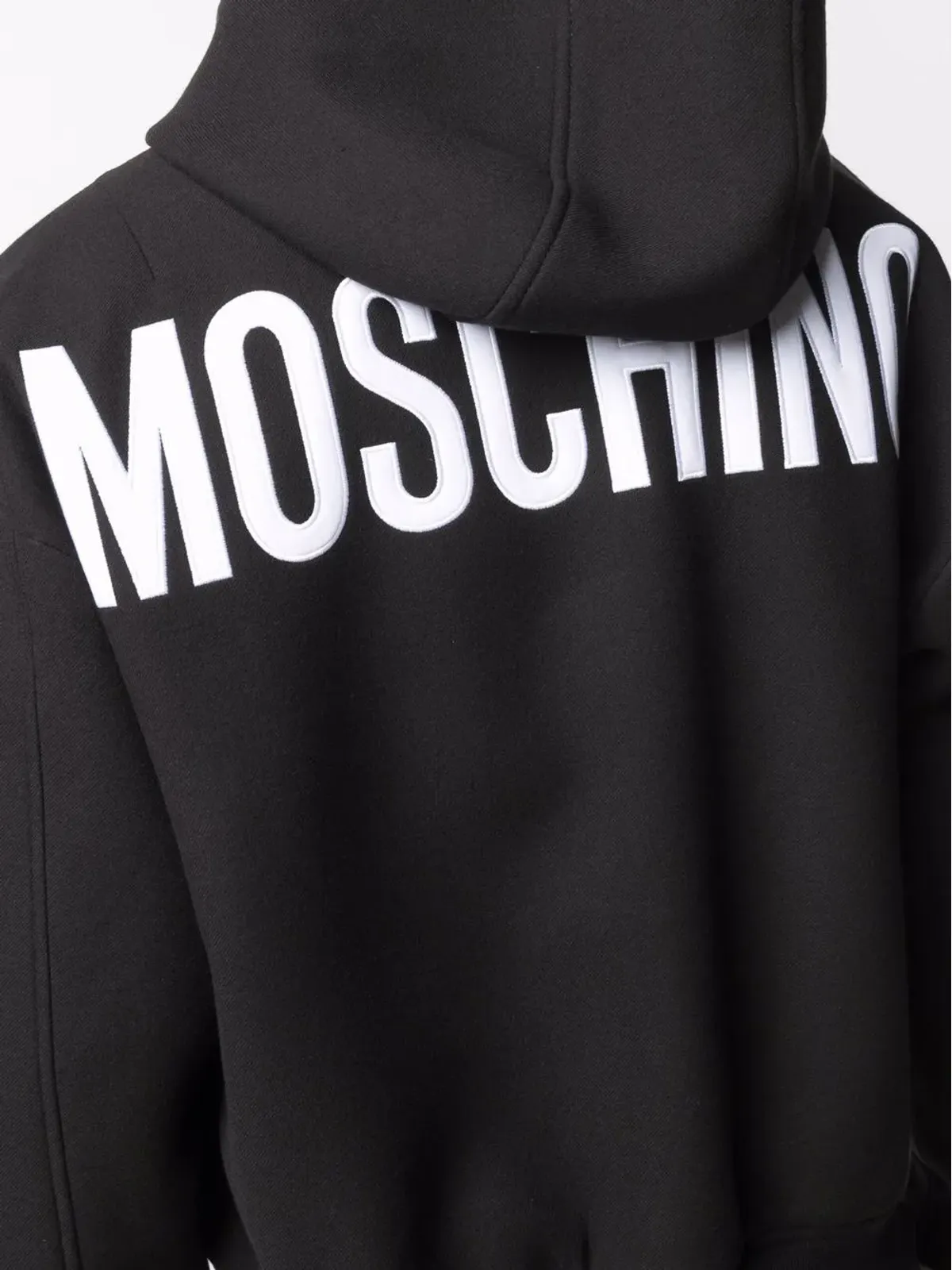 Moschino ロゴアップリケ付きジップフーディ - 画像5