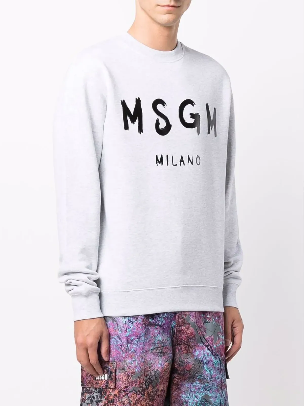 MSGM ロゴプリント クルーネック スウェットシャツ - 画像3