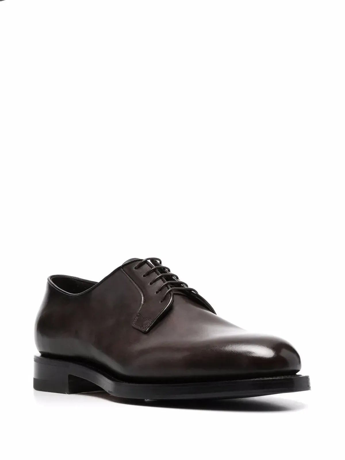 Santoni レザー ダービーシューズ - 画像2