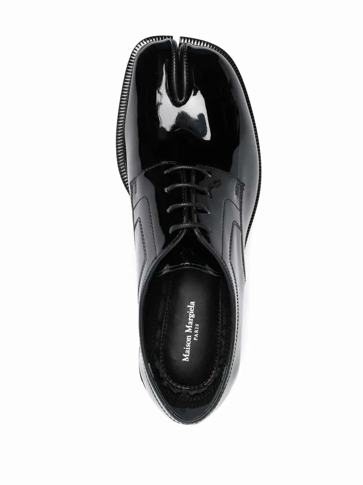 Maison Margiela タビ・パテントレザー ダービーシューズ - 画像4