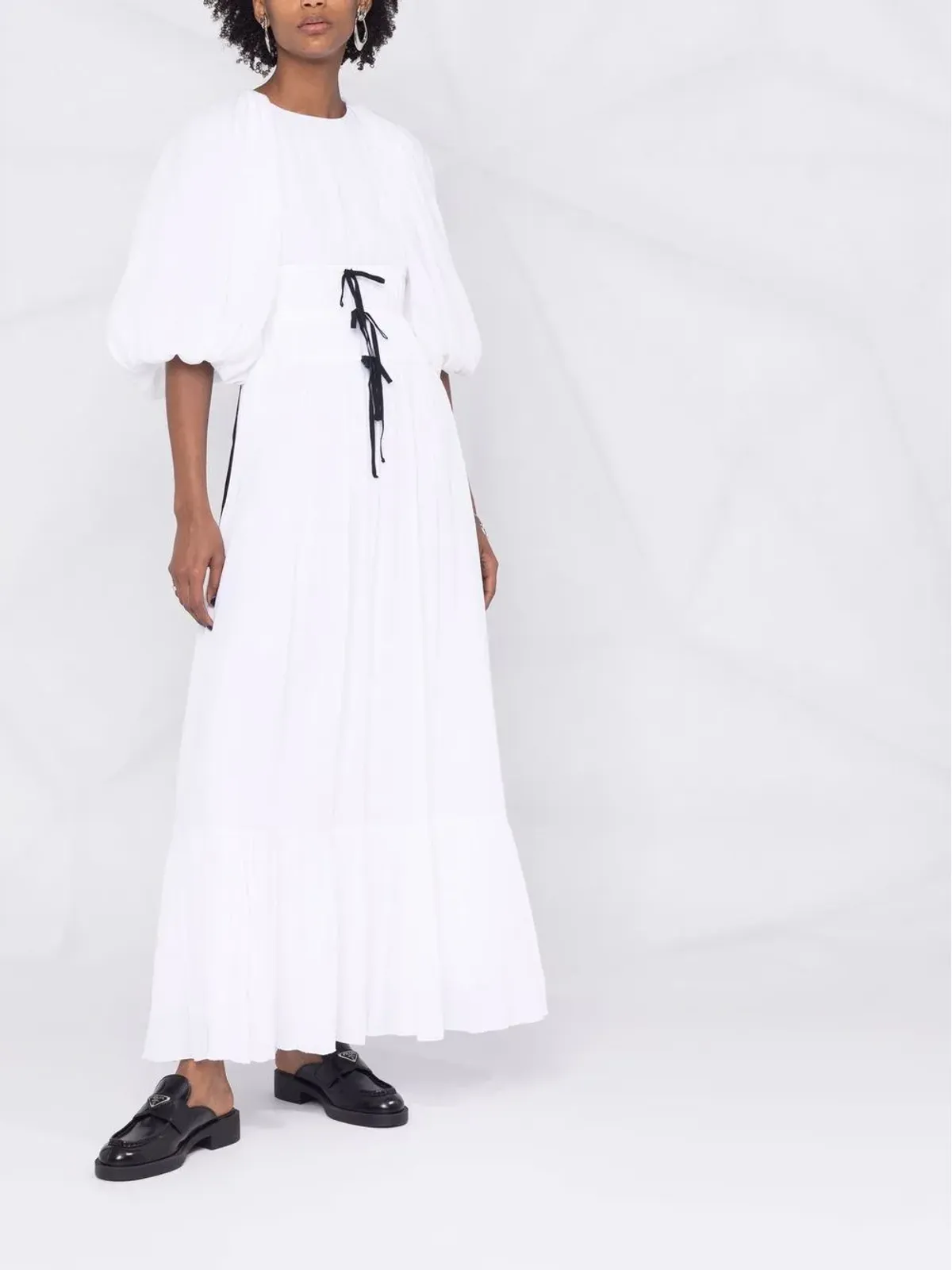 ERDEM マリリン ライトウェイト ドレス - White - 画像2