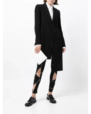 Yohji Yamamoto ロゴウェストカットアウトレギンス - サムネイル2