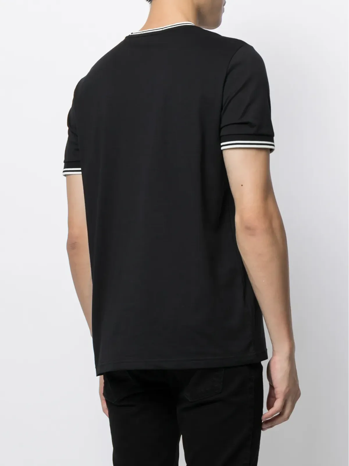 Fred Perry ロゴ刺繍コットンTシャツ - 画像4