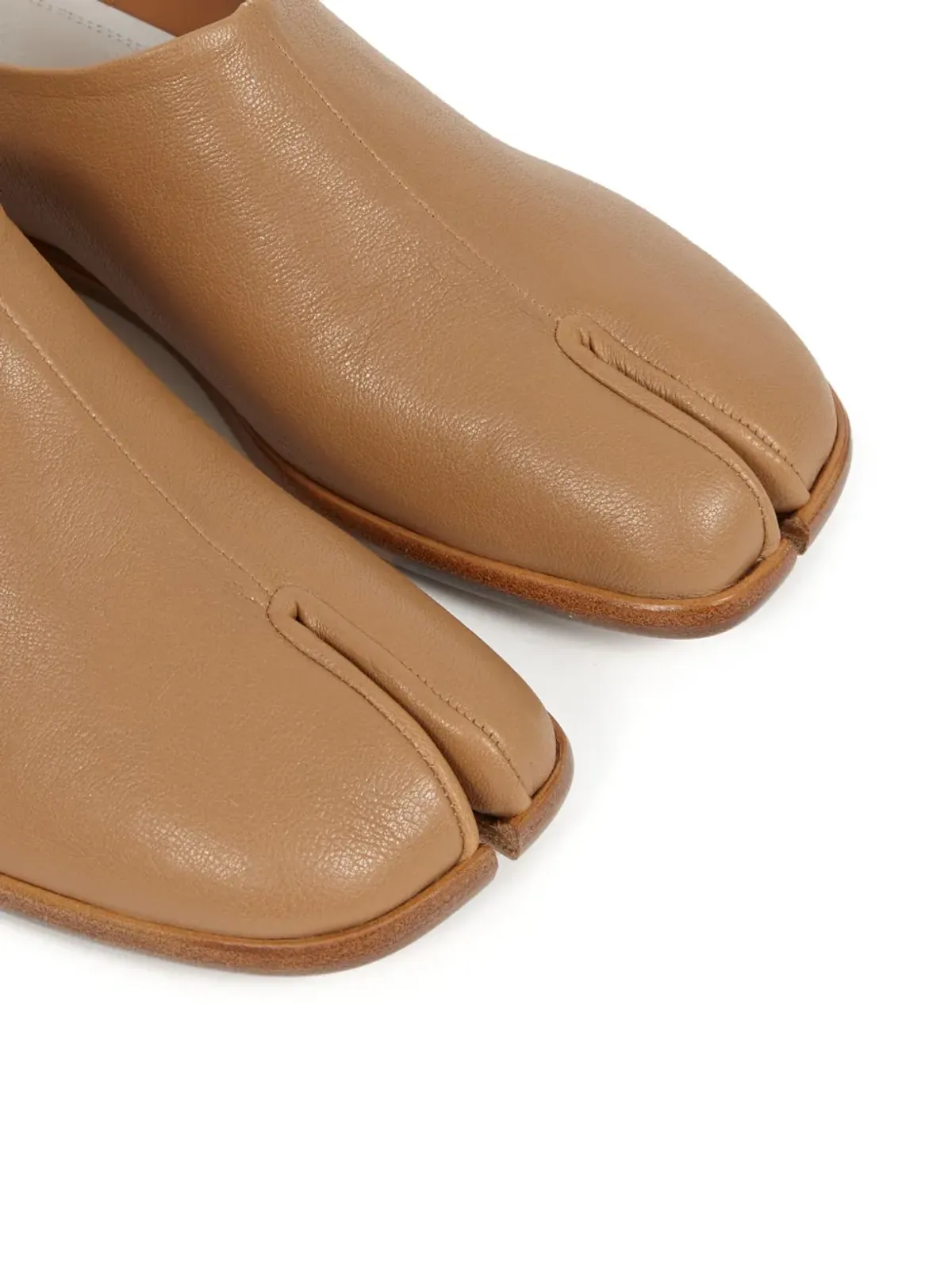 Maison Margiela タビレザー バブーシュ シューズ - ブラウン - 画像5