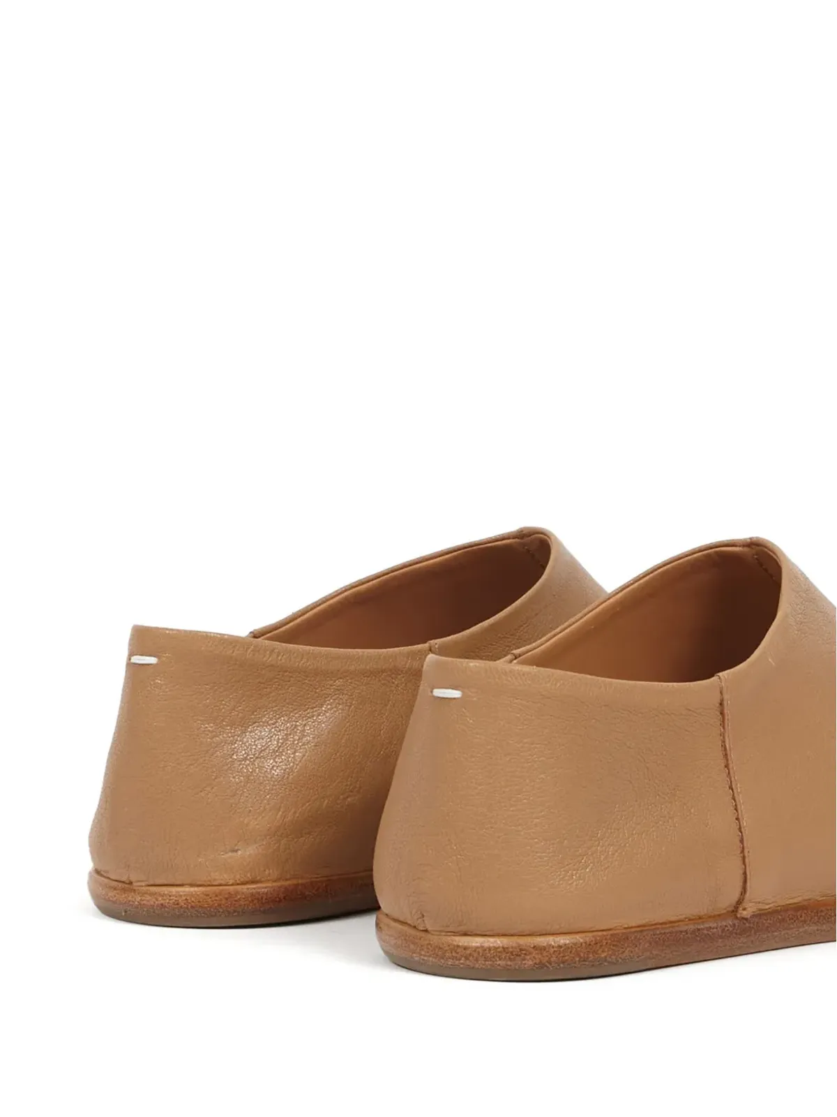 Maison Margiela タビレザー バブーシュ シューズ - ブラウン - 画像4
