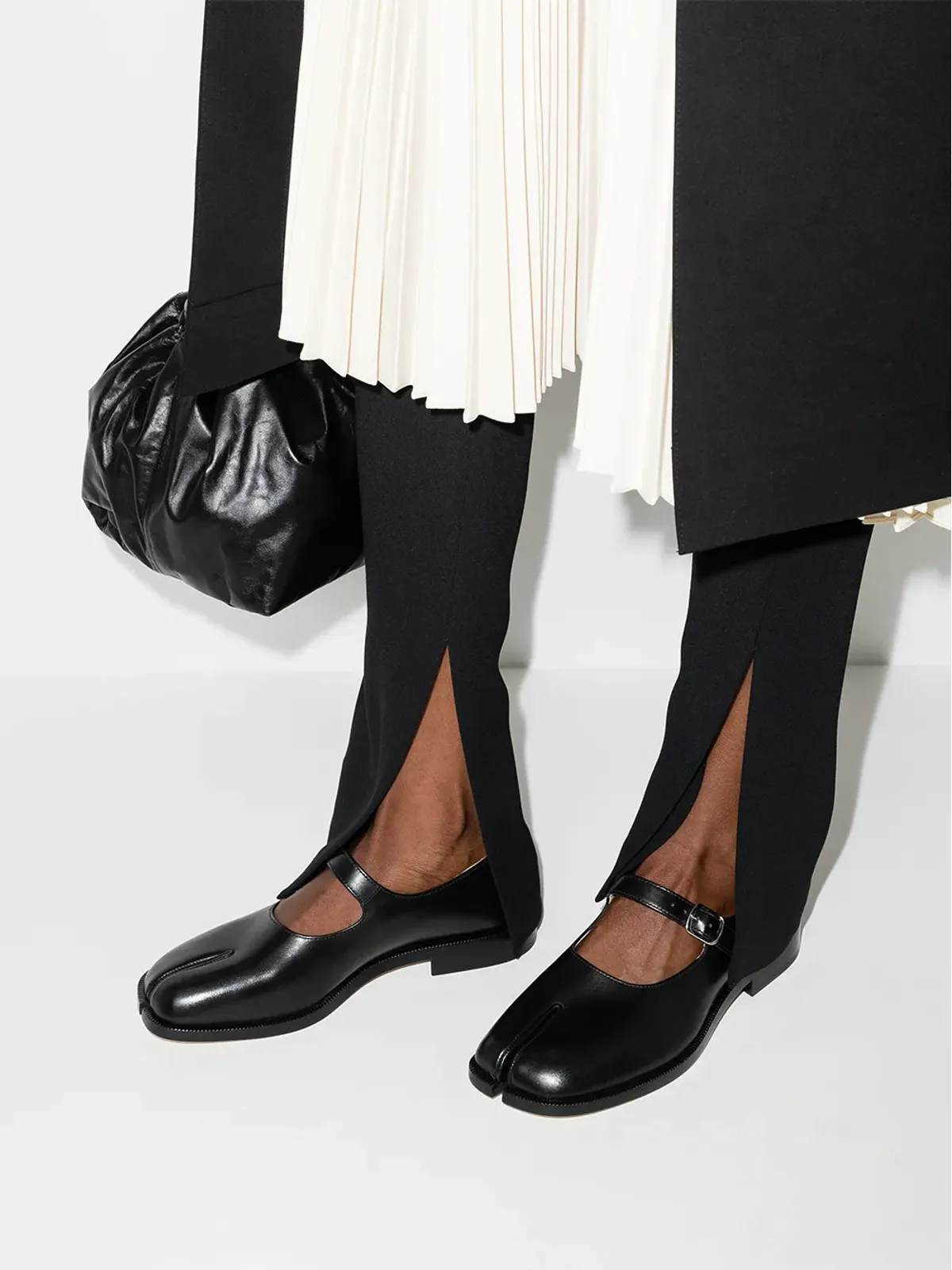 Maison Margiela タビレザー メアリーパンプス - 画像3