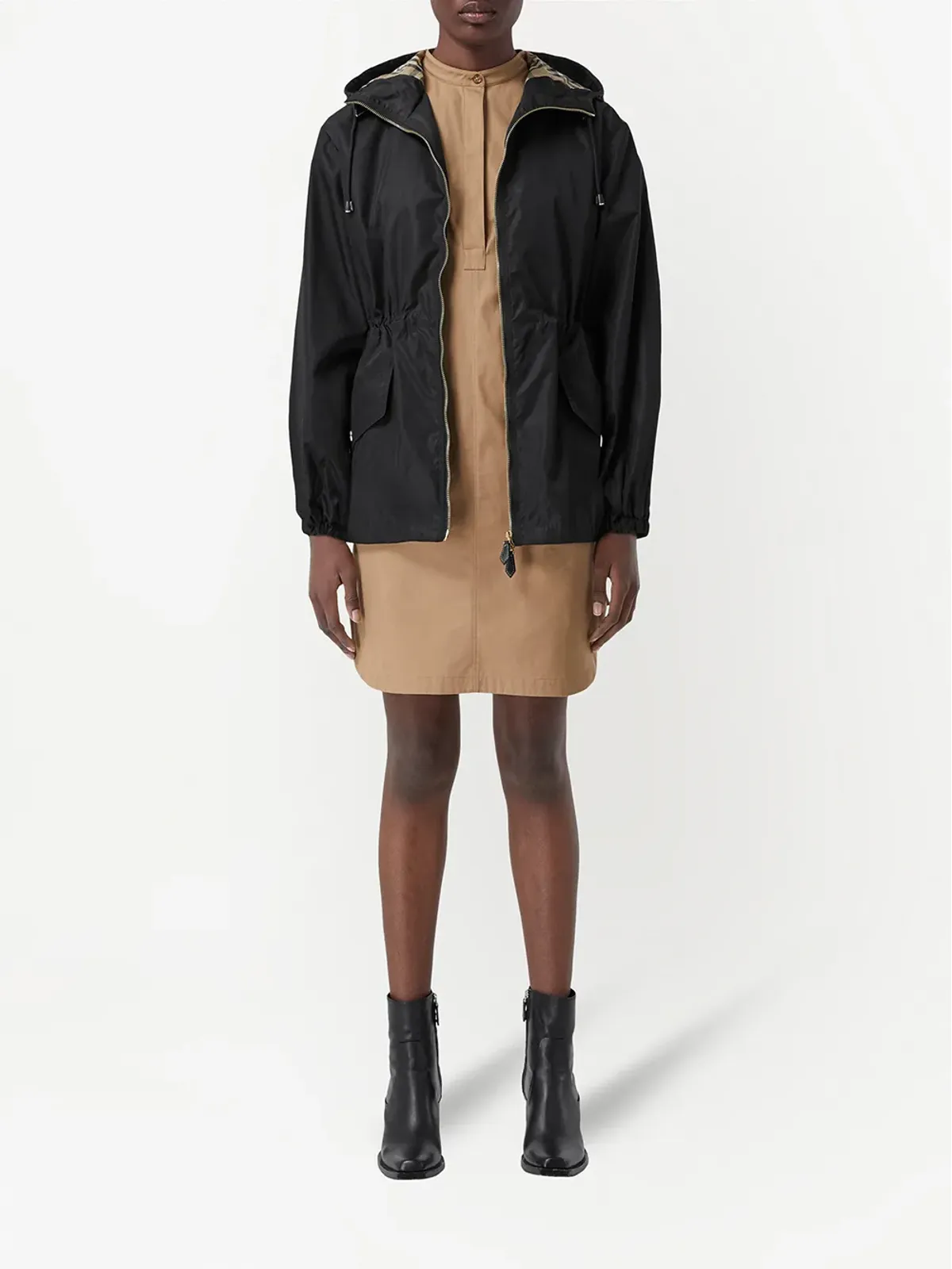 Burberry 軽量 ECONYL® フード付きジャケット - ブラック - 画像2