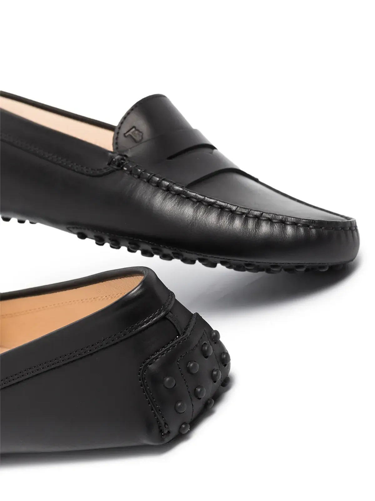 Tod's Gommino round toe moccasins - Black - 画像2