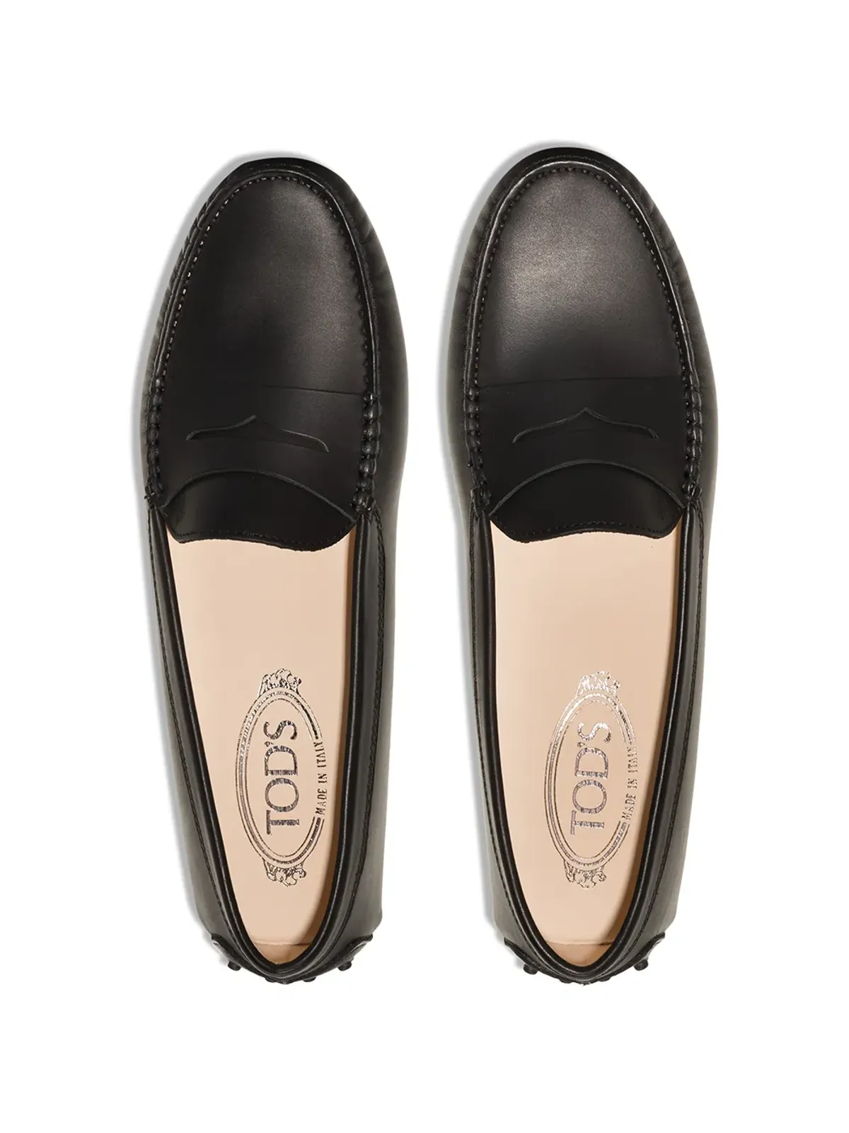Tod's Gommino round toe moccasins - Black - 画像4