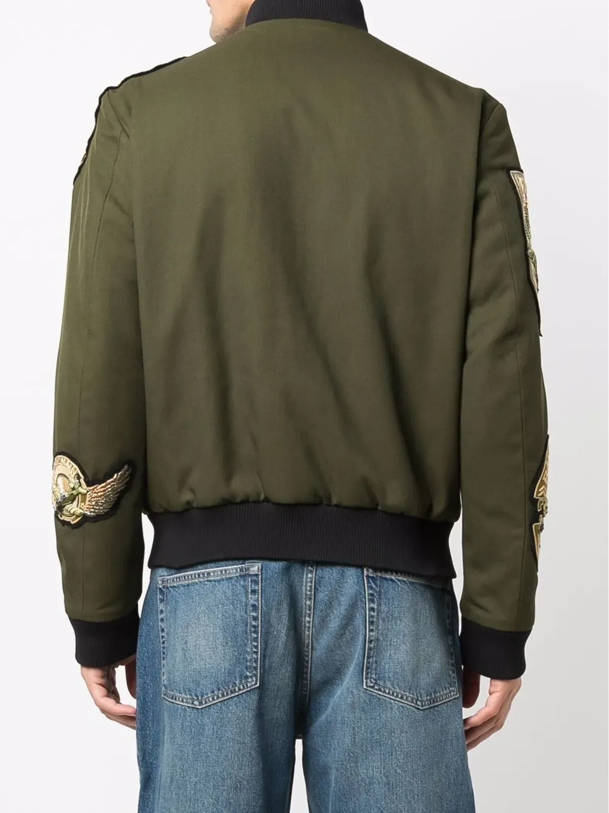 Balmain マルチバッジ パイロットジャケット グリーン - 画像4