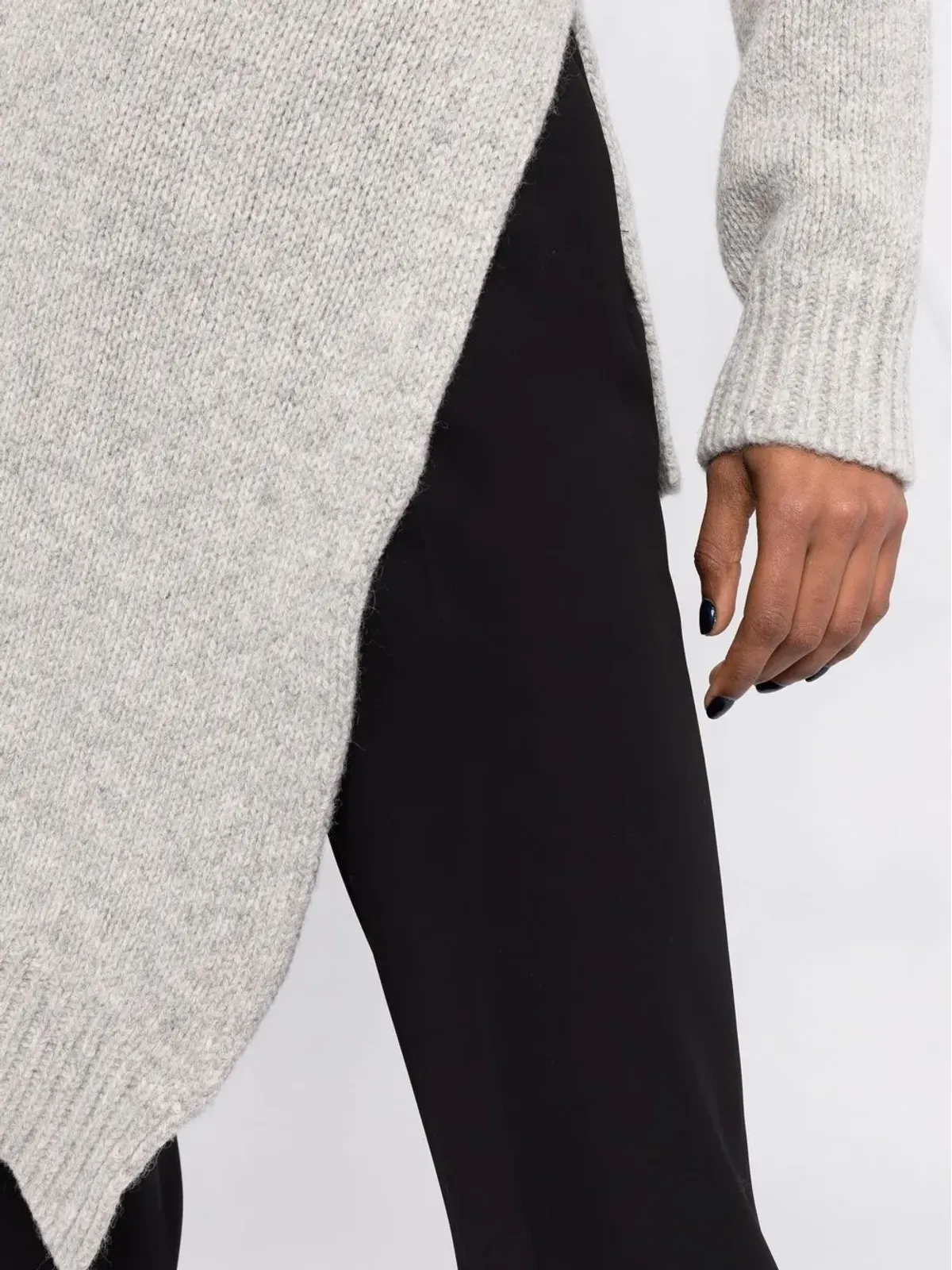 Jil Sander アシンメトリック ロールネック セーター - 画像3