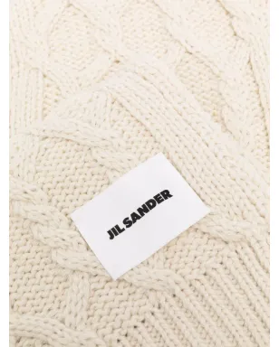Jil Sander ケーブルニット ウール スカーフ - サムネイル3