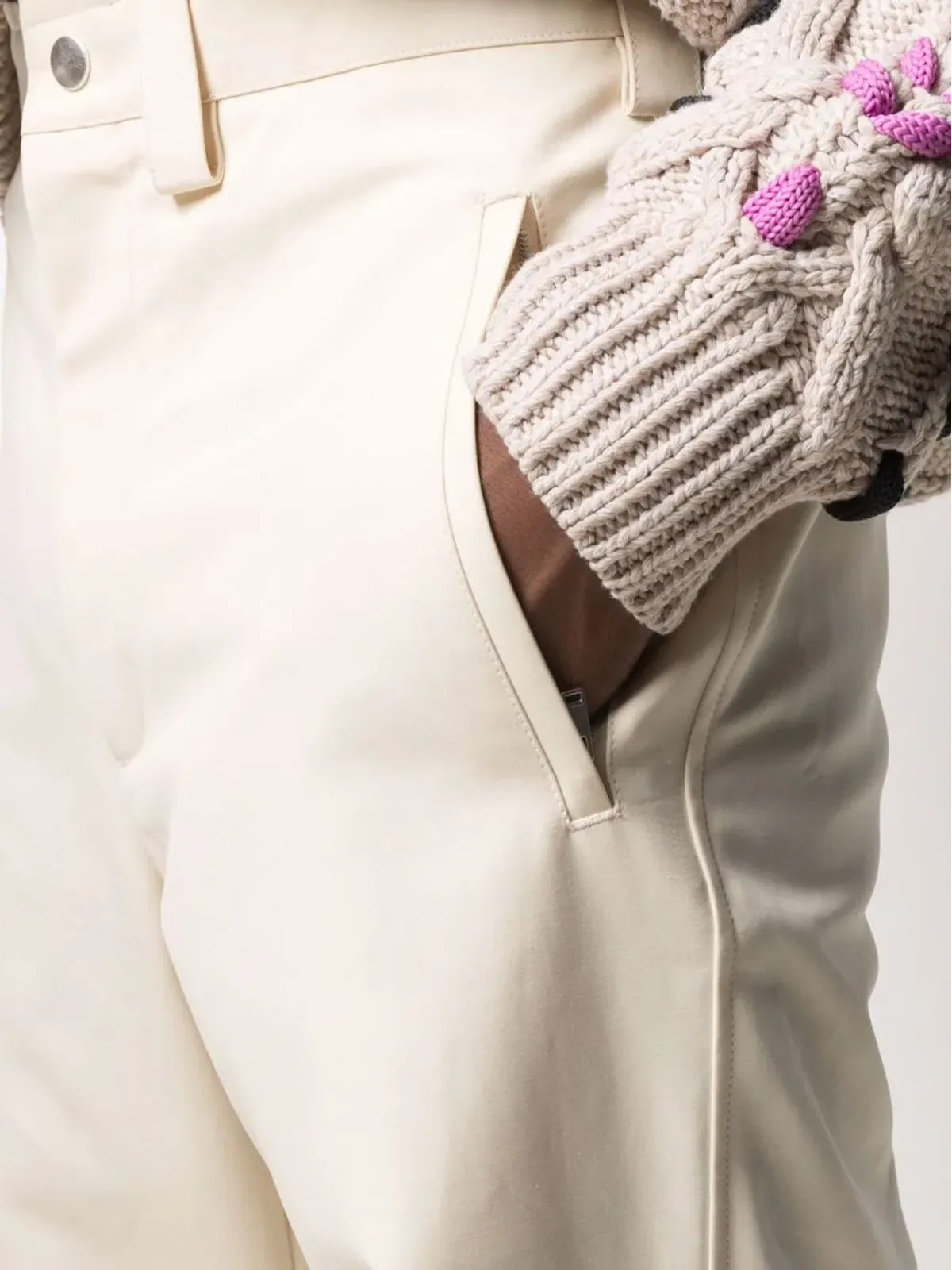 Jil Sander ジップ付きアンクル丈コットンパンツ - 画像5