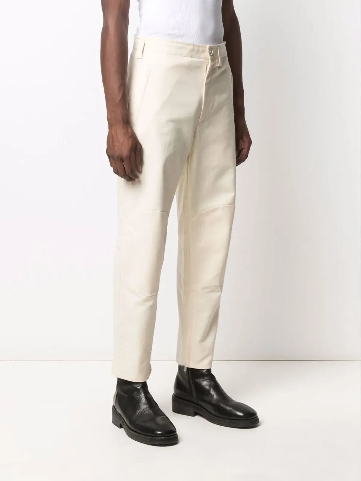 Jil Sander ジップ付きアンクル丈コットンパンツ - 画像3