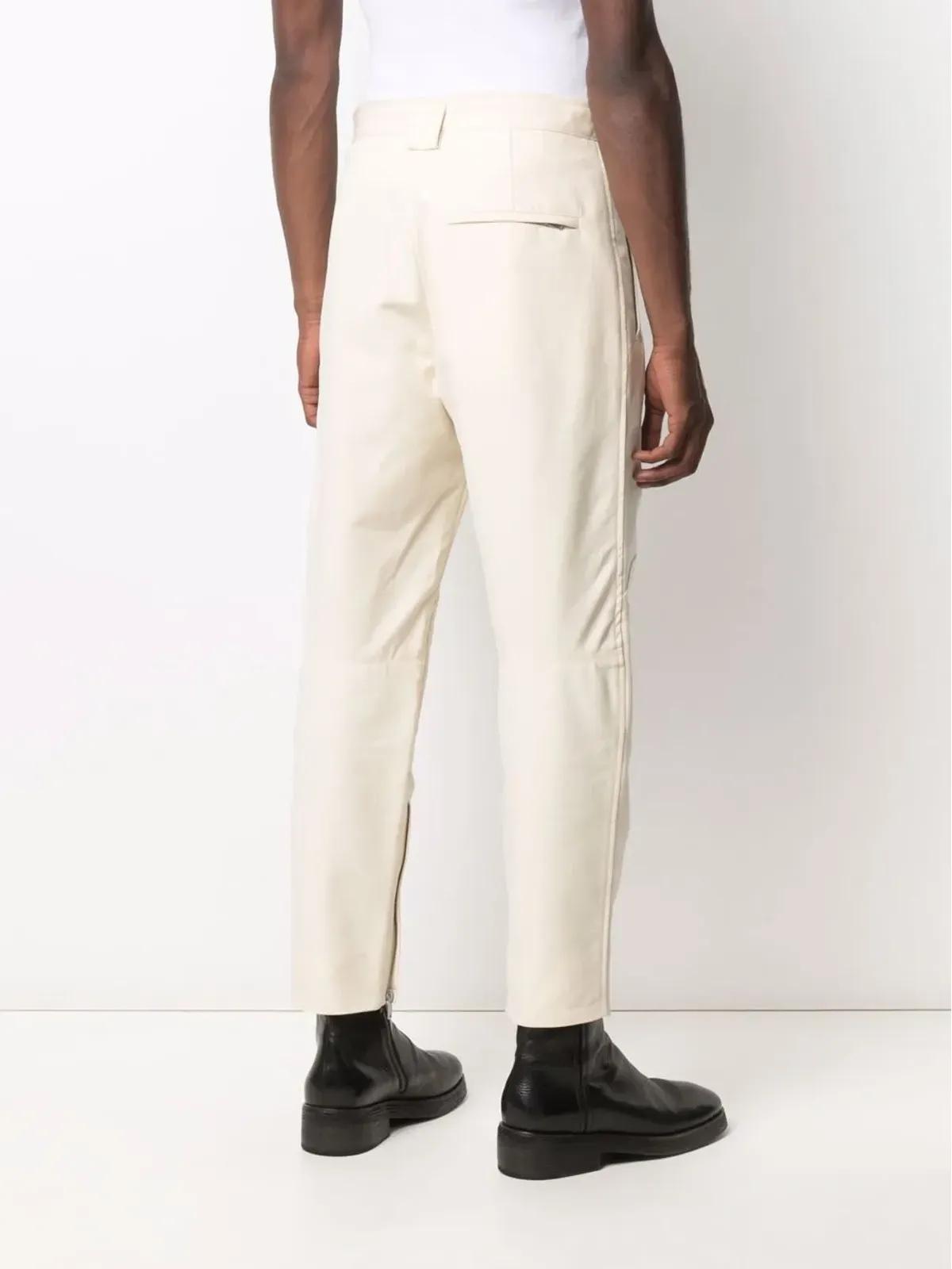 Jil Sander ジップ付きアンクル丈コットンパンツ - 画像4