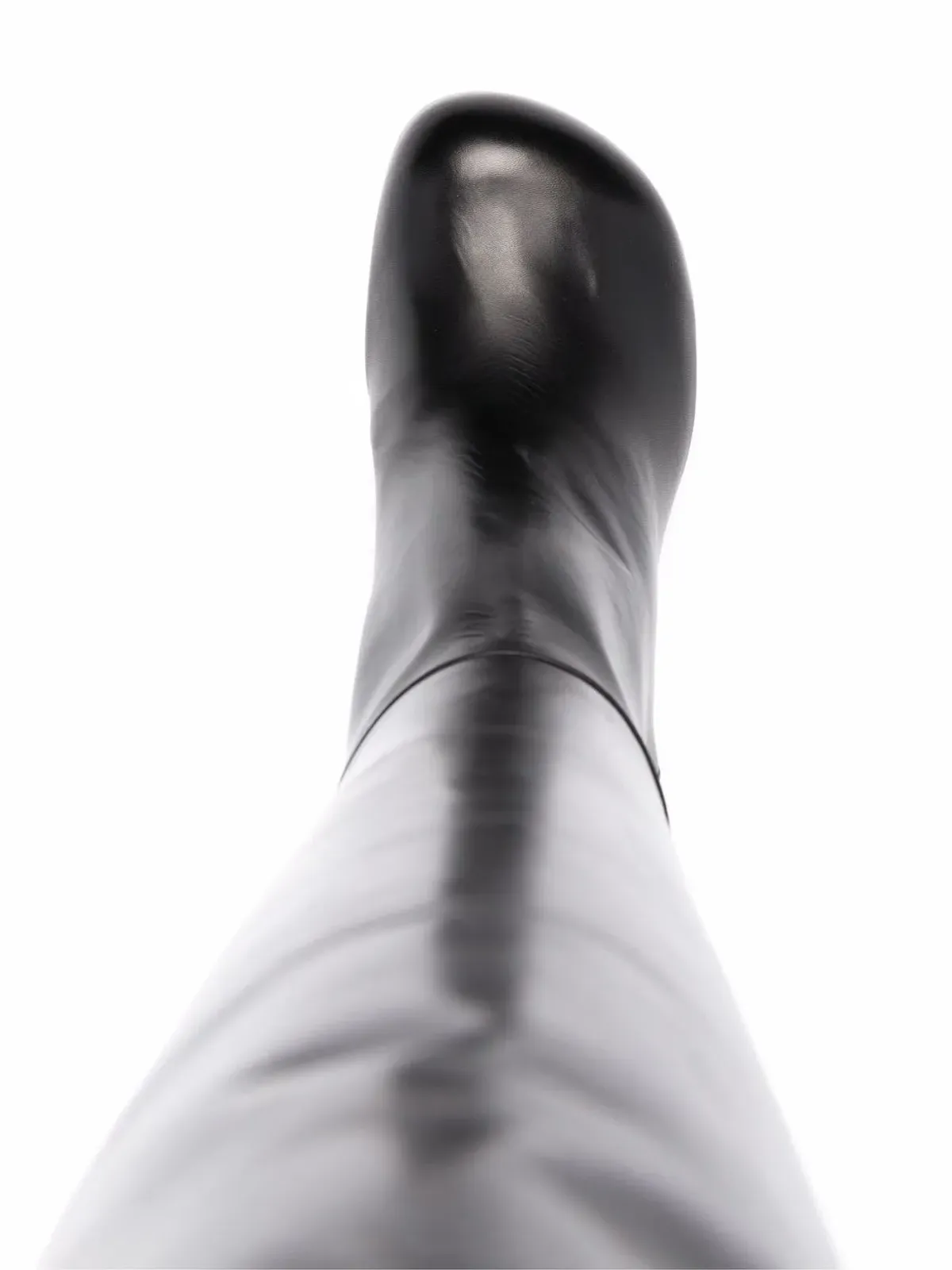 Jil Sander 膝丈ハイヒールレザーブーツ - 画像4