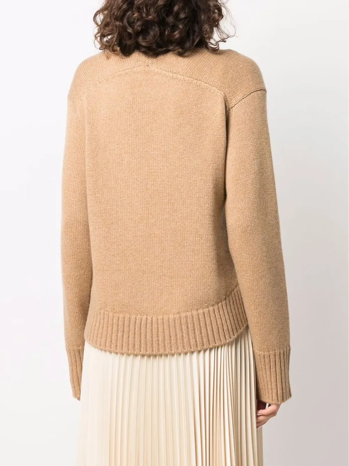 Jil Sander カシミヤ混紡ニットセーター - ブラウン - 画像4
