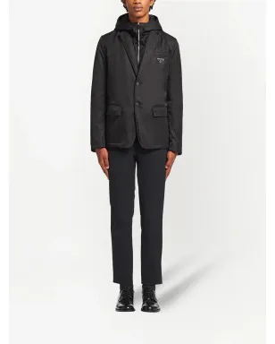 Prada ロゴプレート フーデッドジャケット - サムネイル2