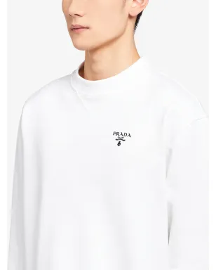 Prada ロゴプリント フリース スウェットシャツ - サムネイル5