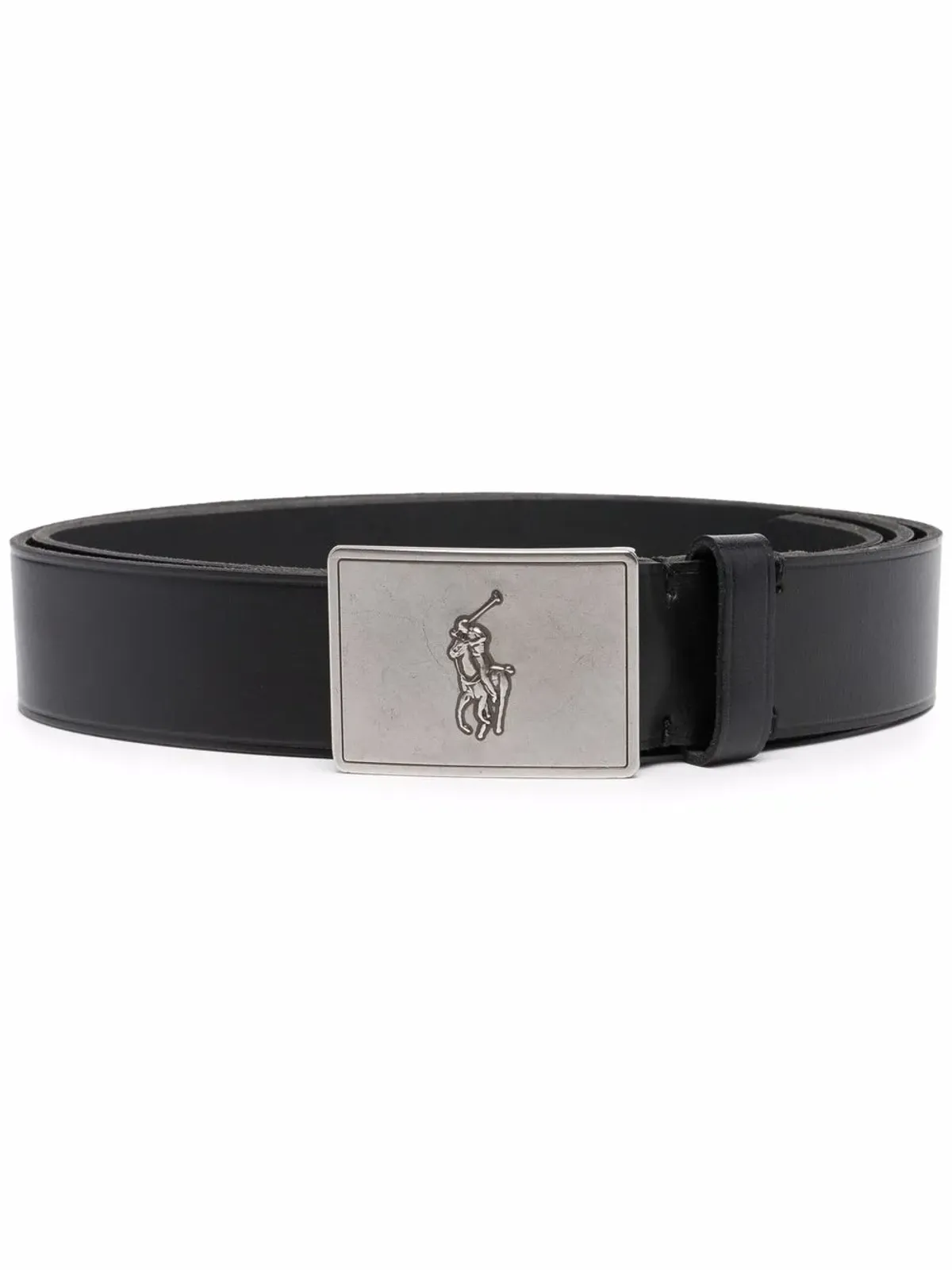 Polo Ralph Lauren ポニーロゴバックルベルト ブラック - 画像1