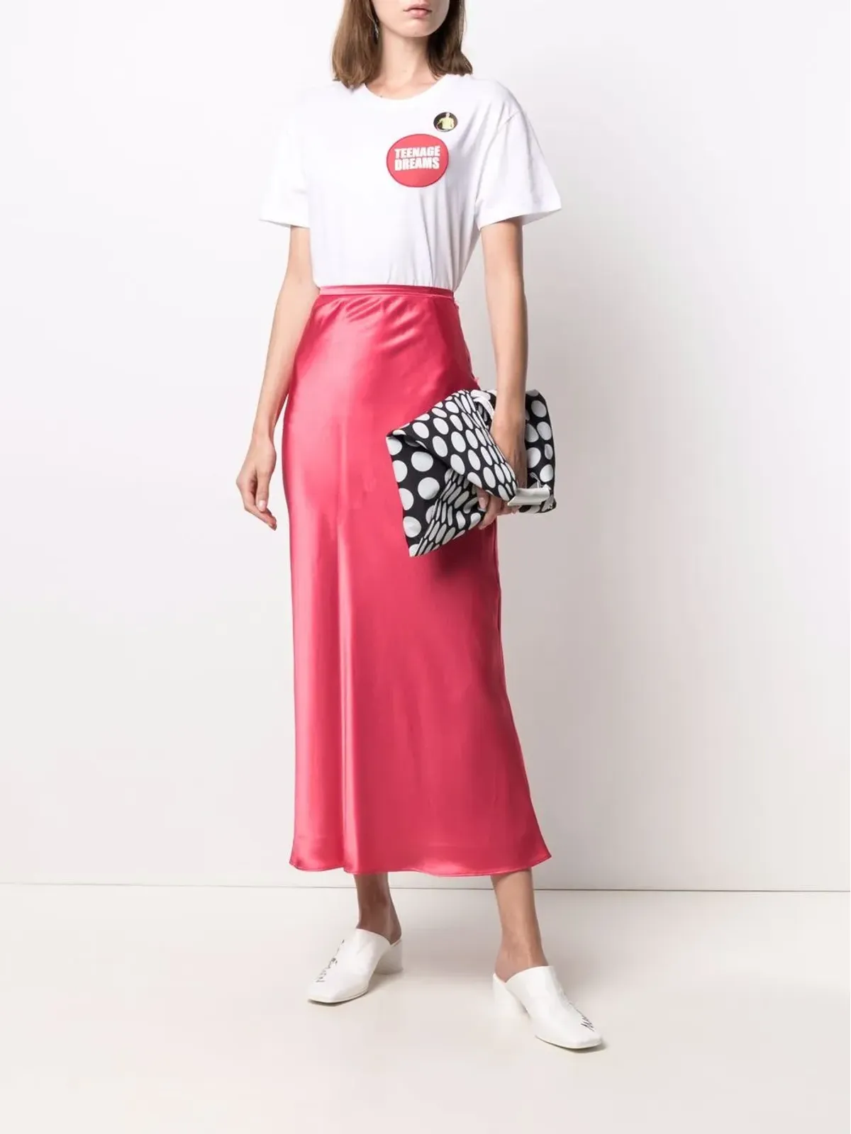 Raf Simons ティーンエイジドリームス パッチ付きコットン Tシャツ - 画像2
