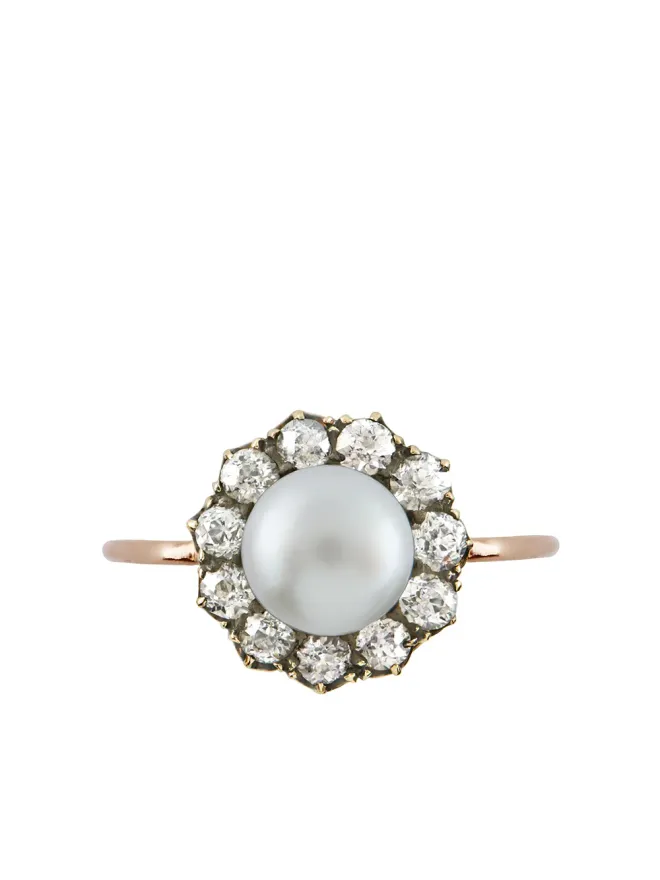 Pragnell Vintage Pragnell Vintage 1837-1901 18kt イエローゴールド ヴィクトリアン パール ダイヤ リングの商品画像