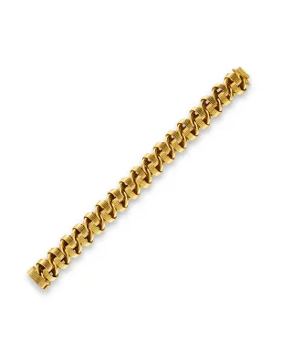 Pragnell Vintage 1980s 18kt yellow gold fancy link bracelet - サムネイル3