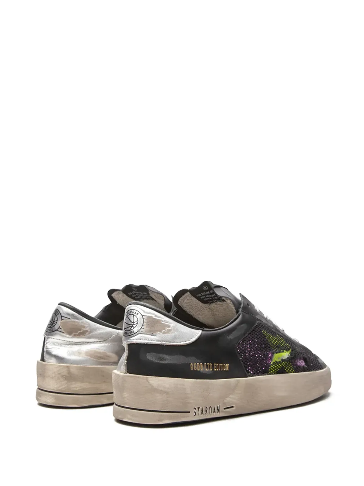 Golden Goose Stardan グリッター・ディテール スニーカー - ブラック - 画像3