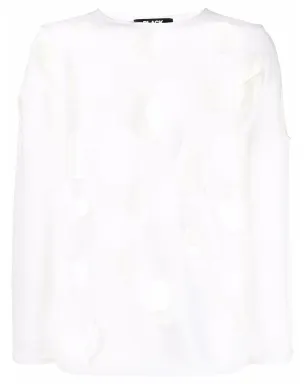 Black Comme Des Garçons カットアウトホールジャンパー - サムネイル1
