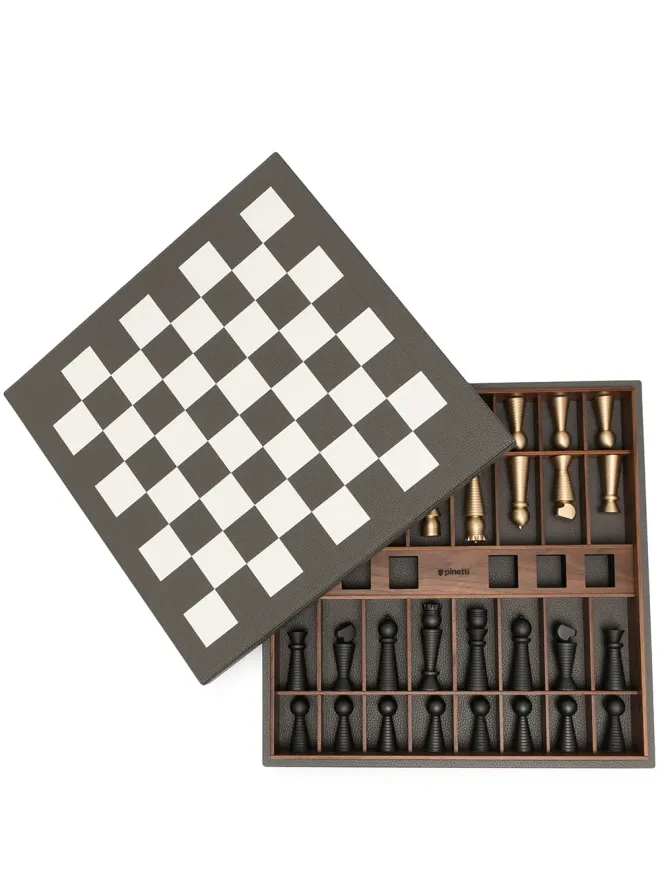 Pinetti Pinetti チェスとチェッカー用ゲームボード - グレーの商品画像