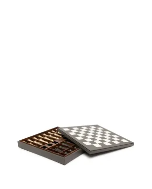 Pinetti チェスとチェッカー用ゲームボード - グレー - サムネイル2