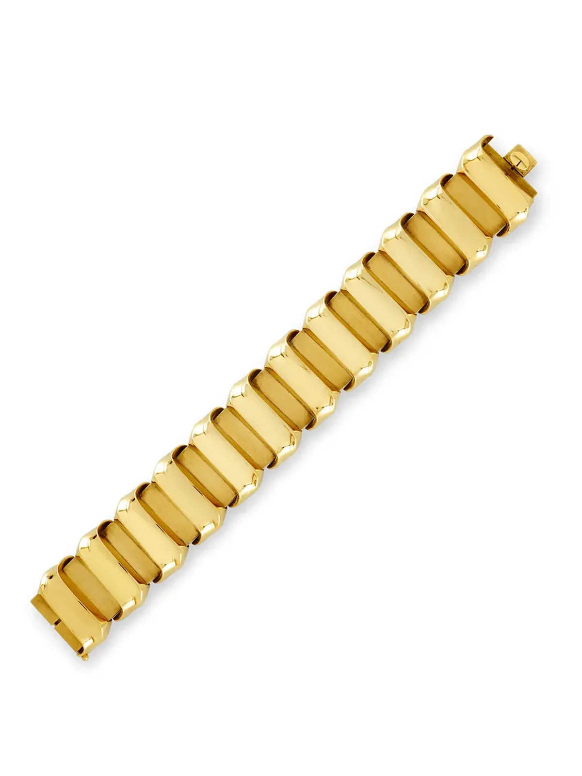 Pragnell Vintage 1941-1960 18kt ローズゴールド レトロスクロール ブレスレット - ピンク - 画像3